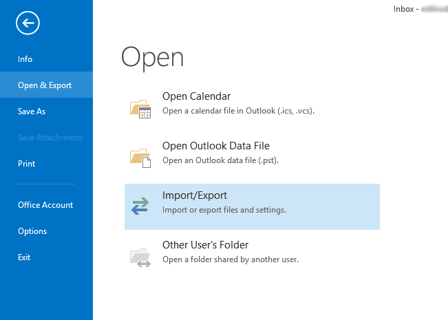 select import/export