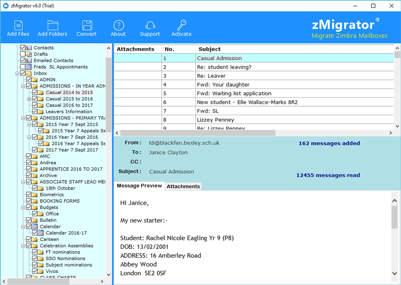 view files and folders